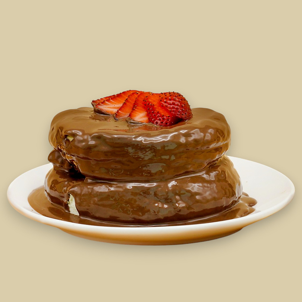 Chocolate Japanese pancake