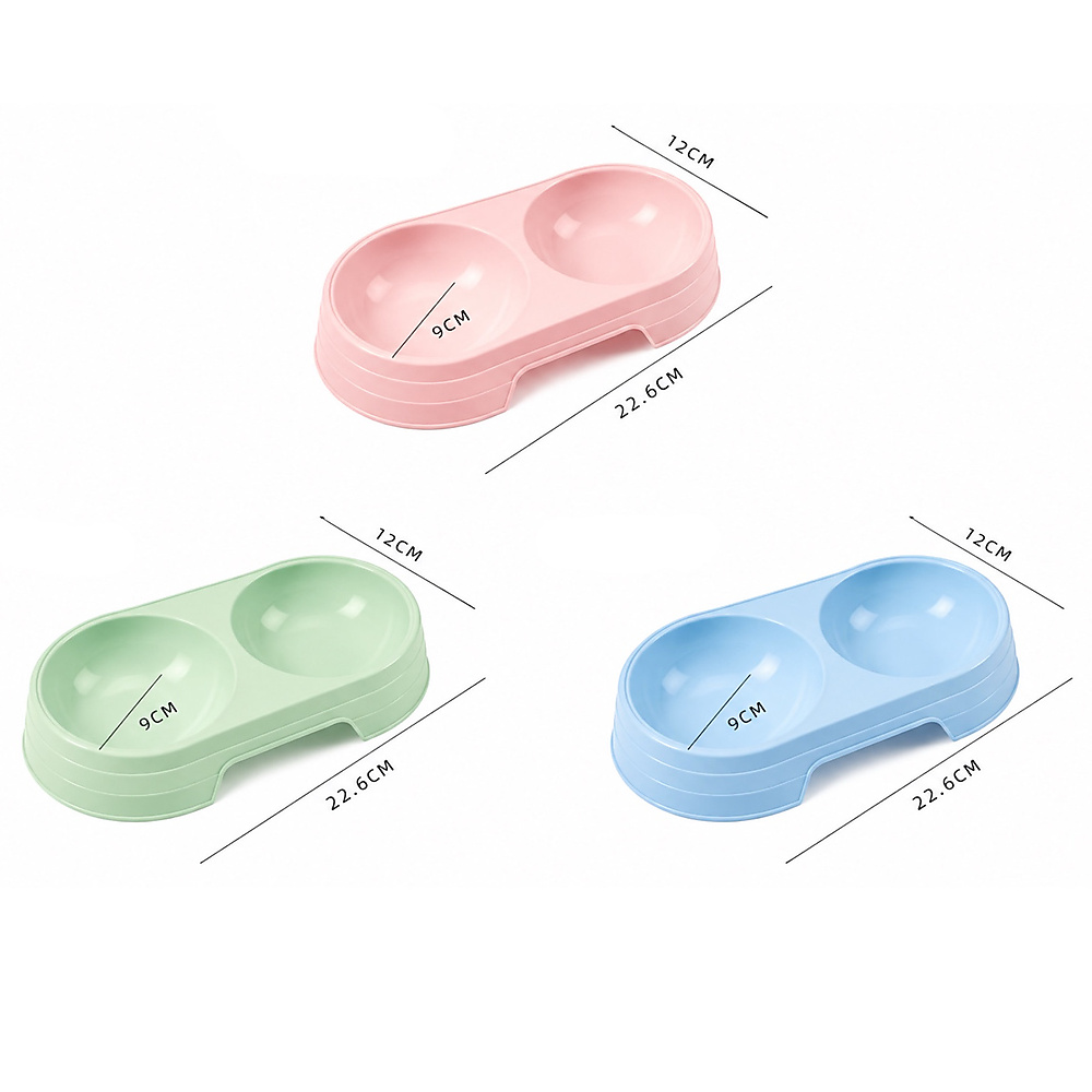 food bowl round-blue