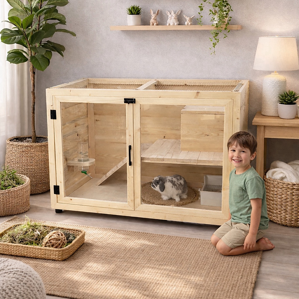 Double-Level Rabbit Hutch