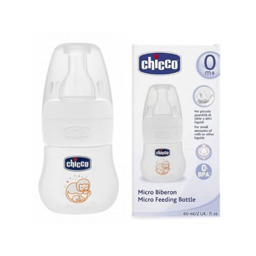 Chicco Micro Feeding Bottle 0M+ - 60ML