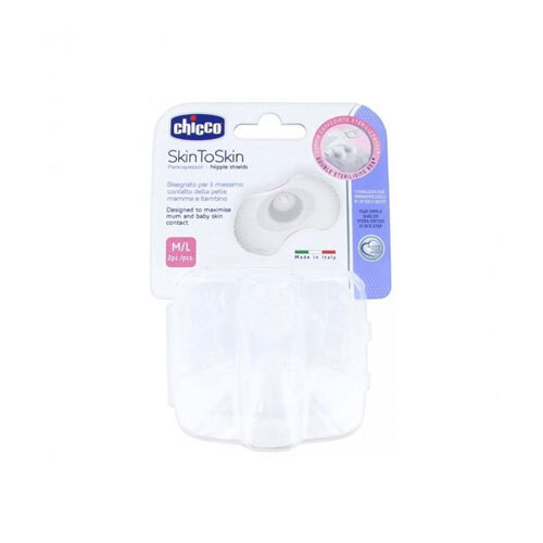 Chicco Silicone Nipple Shields - [M-L]