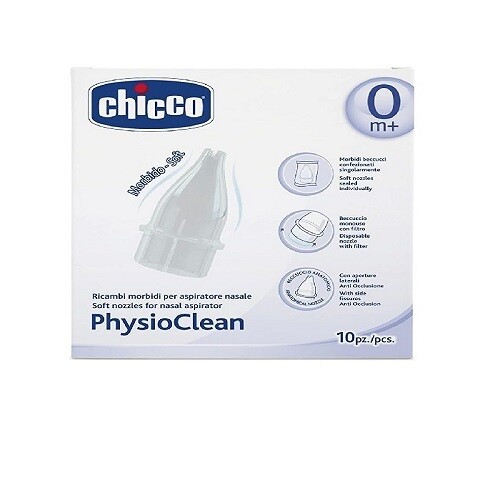 Chicco Parts For Soft Nasal Aspirator Physioclean 10 Pieces
