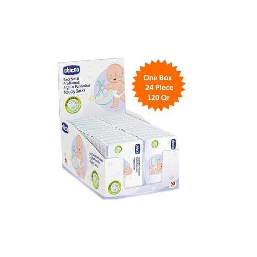 شيكو أكياس الحفاض كرتون كامل 24 عبوة
