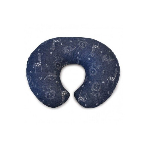 تشيكو وسادة الرضاعة بوبي مع غطاء من القطن - Denim Animal