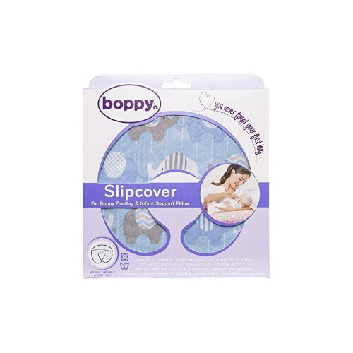 تشيكو غطاء وسادة الرضاعة بوبي - Elephants Blue