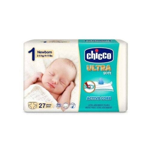 Chicco Diaper Ultra  NewBorn 27 pieces