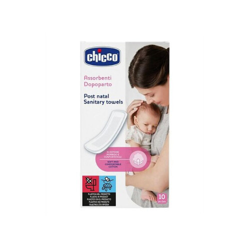 Chicco Postpartum 3 Layers Sanitary Towels - 30 Pcs