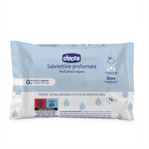 Chicco New Pocket Wipes - 16PCS
