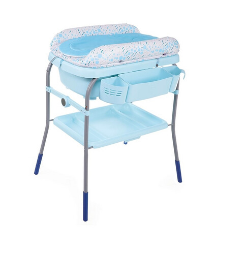 (شيكو حوض استحمام و طاولة غير- أزرق(عيب مصنعي ، رجاء انظر للصور