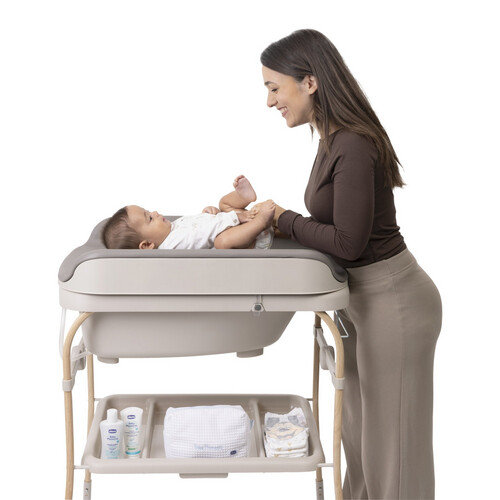 شيكو حوض استحمام و طاولة غيار- Scandinavian