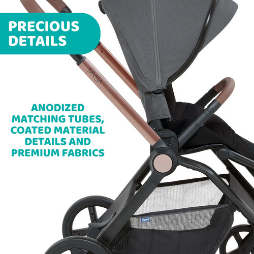 شيكو عربة أطفال - Mysa - لون أسود