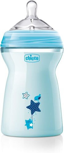 Chicco Natural Feeling Bottle 6M+ - 330ML - Blue