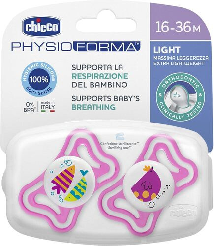 شيكو لهاية أطفال عمر 16-36 أشهر - لون وردي - 2 قطعة - PH.L