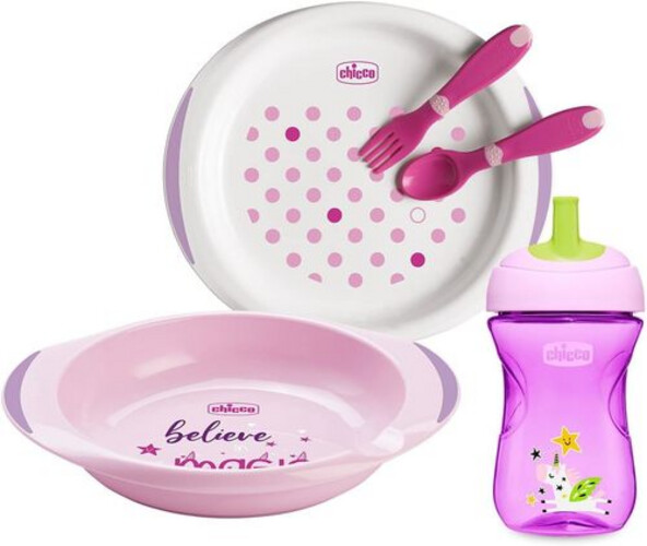 شيكو مجموعه للفطام- من 12 اشهر- بنات