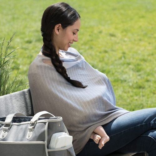 تشيكو وشاح الرضاعة بوبي - لون فضي