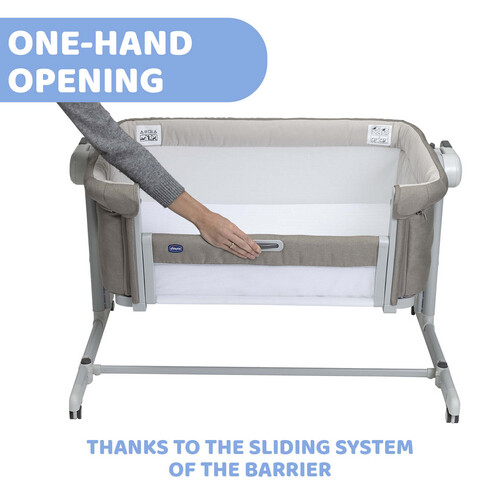 شيكو سرير أطفال هزاز - Next2ME Magic EVO - Desert Taupe