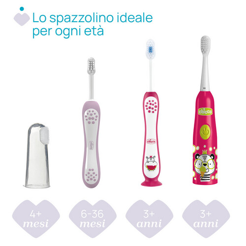 شيكو فرشاة أسنان هيبو من عمر 3 إلى 6 سنة