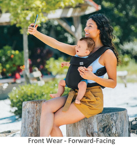 شيكو حمالة للأطفال - Black