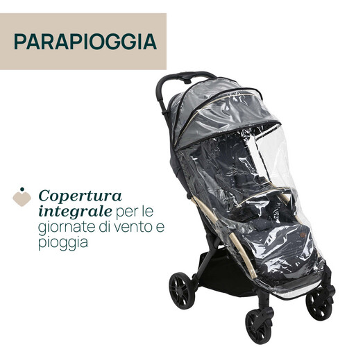 شيكو عربة أطفال - Goody XPlus - لون رمادي غامق