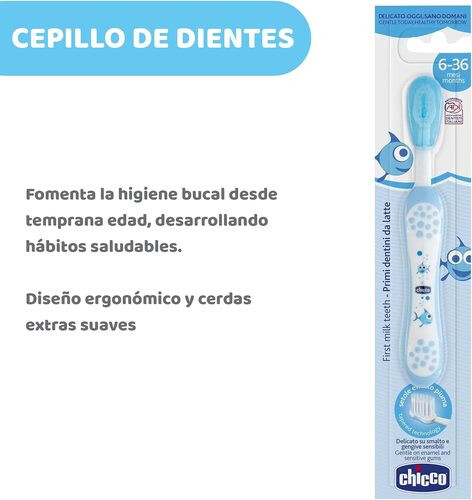 شيكو فرشاة أسنان من 6-36 شهر - لون أزرق