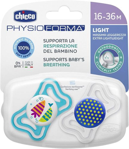 شيكو لهاية أطفال عمر 16-36 أشهر - لون ازرق - 2 قطعة - PH.L