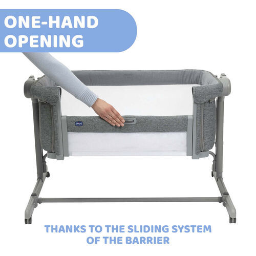 شيكو سرير أطفال هزاز - Next2ME Magic EVO - Dark Grey