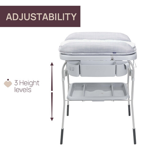 Chicco Cuddle & Bubble Changing Table- Grey Melange
