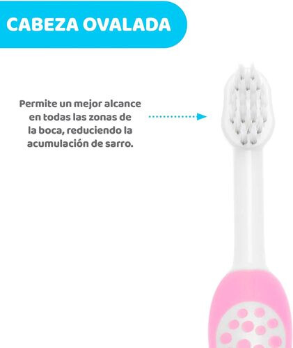 شيكو فرشاة أسنان من 6-36 شهر - لون زهري