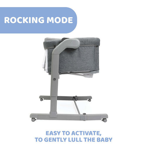 شيكو سرير أطفال هزاز - Next2ME Magic EVO - Dark Grey