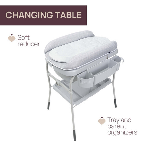 Chicco Cuddle & Bubble Changing Table- Grey Melange