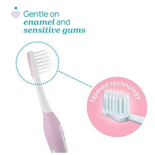 شيكو فرشاة أسنان الأولى من عمر 6 إلى 36 شهر - أرجوانية