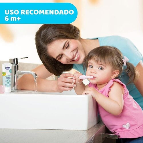 شيكو فرشاة أسنان من 6-36 شهر - لون زهري