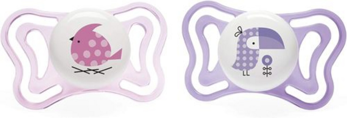 شيكو لهاية أطفال عمر 2-6 أشهر - لون وردي - 2 قطعة - PH.L