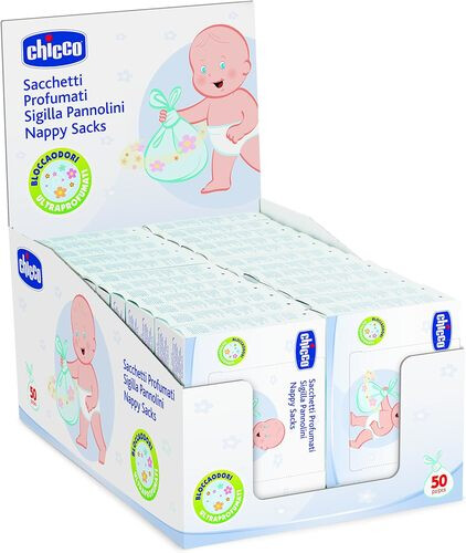 شيكو أكياس الحفاض كرتون كامل 24 عبوة