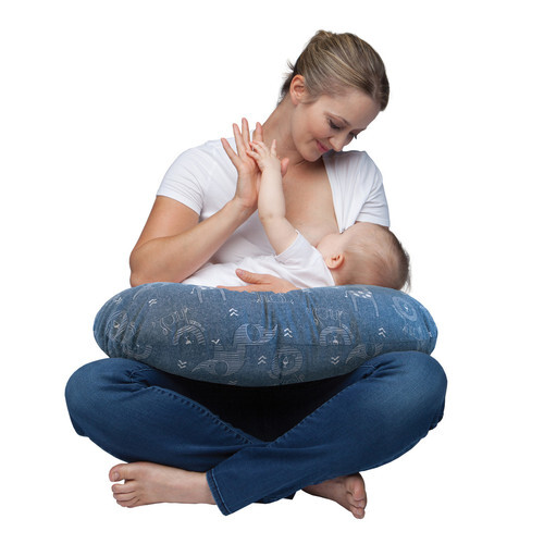 تشيكو وسادة الرضاعة بوبي مع غطاء من القطن - Denim Animal