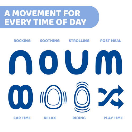 شيكو كرسي هزاز - Comfy Wave - لون فضي