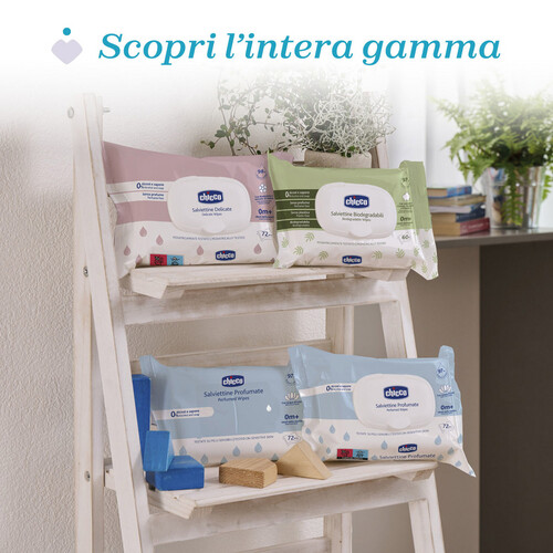 شيكو مناديل مبللة ديليكت - 72 قطعة + غطاء