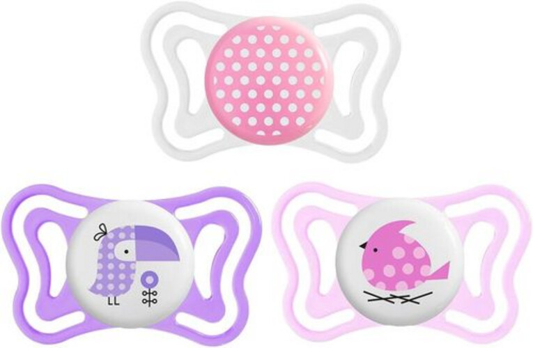 شيكو لهاية أطفال عمر 2-6 أشهر - لون وردي - 2 قطعة - PH.L