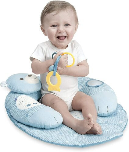 شيكو سجادة تطويرية مع موسيقى وضوء - لون أزرق