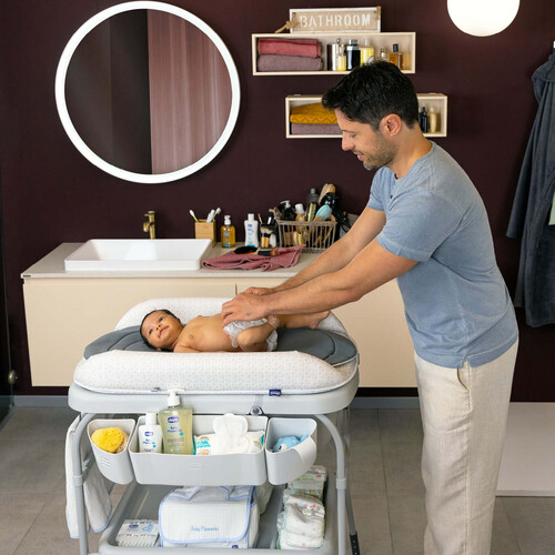 Chicco Cuddle & Bubble Changing Table- Grey Melange