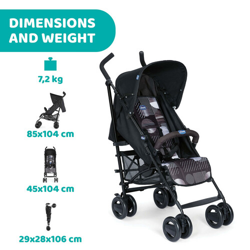 شيكو عربة أطفال - London Up - لون أسود