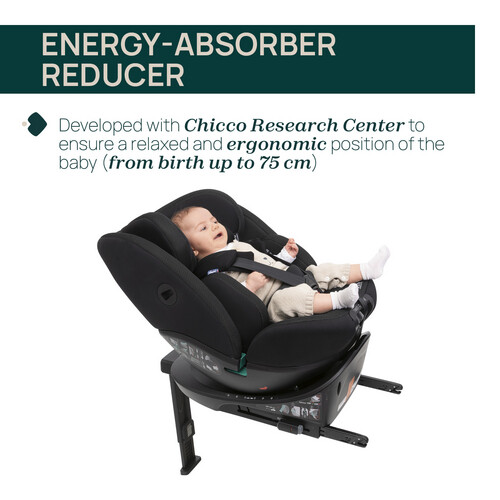 Chicco Everone I-Size Base Car Seat - Black 0-12y