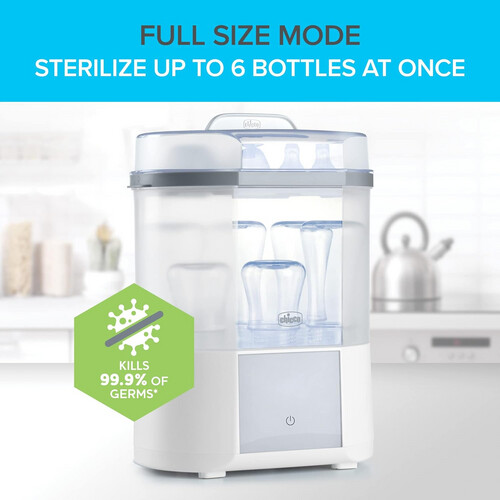 Chicco Advanced Electric Steam Sterilizer & Dryer for Baby Bottles, Feeding Accessories