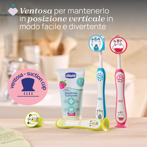 شيكو فرشاة أسنان هيبو من عمر 3 إلى 6 سنة