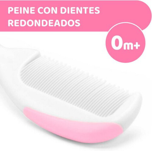 شيكو فرشاة و مشط - لون زهري