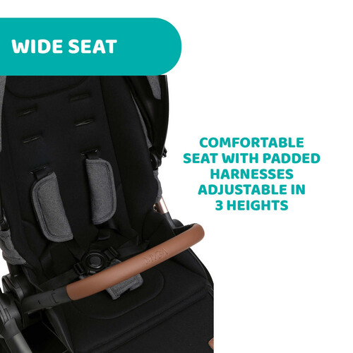 شيكو عربة أطفال - Mysa - لون أسود