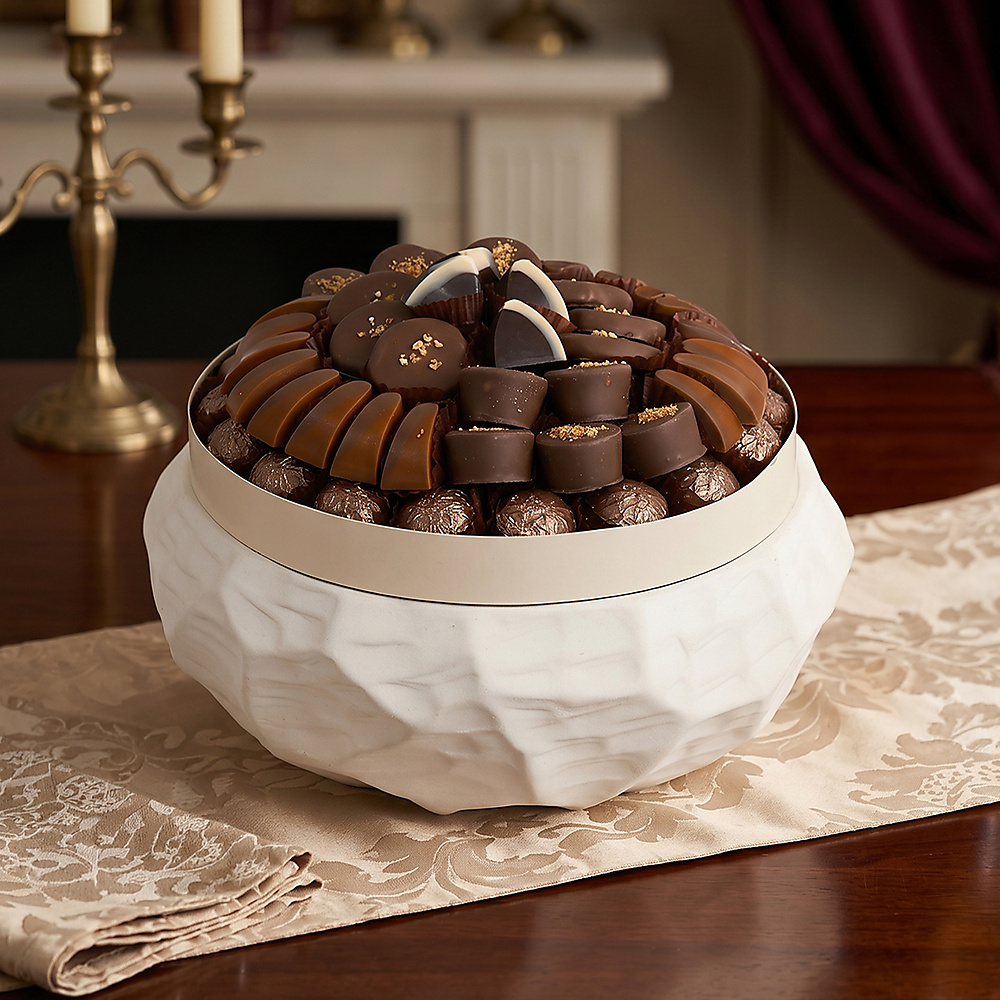 Jewel tray uncovered chocolate