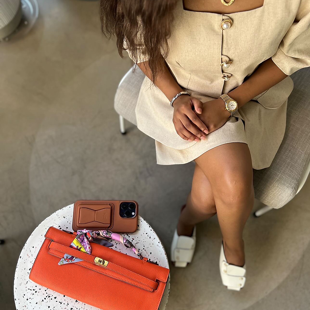 two pieces: top & short beige color