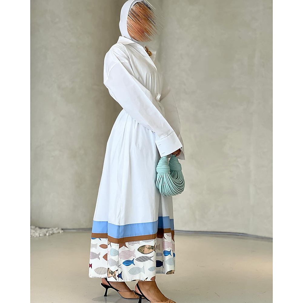 cotton white dress