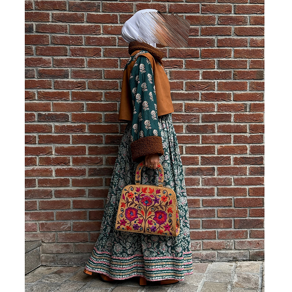 قفطان لون اخضر